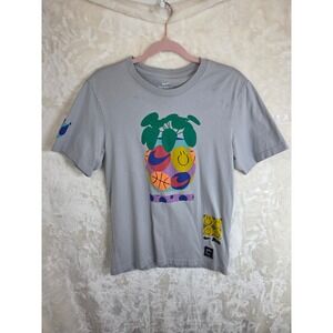 Nike AIR Artist In Residence David Bruce Grey Graphic T-Shirt Mens Small